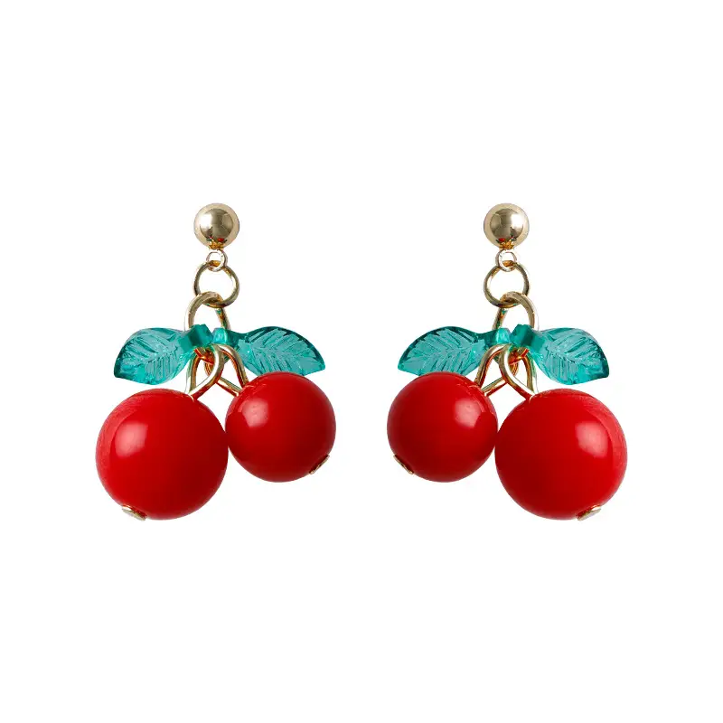 Special-interest Design Women's Summer Large Cherry Earrings