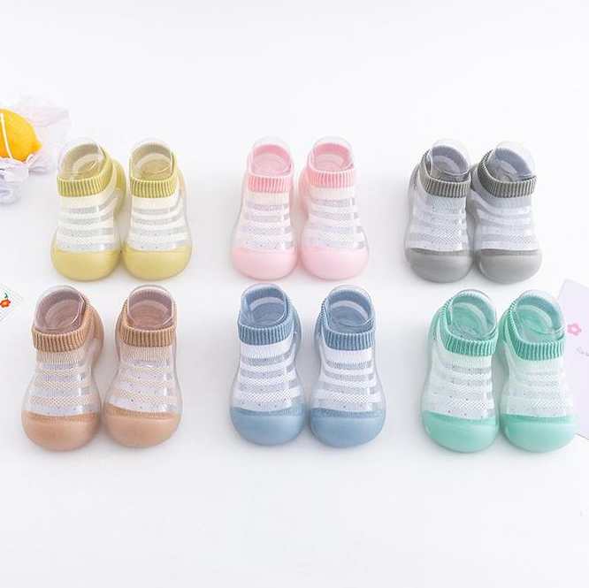 Title 4, Baby Ice Silk Non-slip Socks Shoes Soft Bottom ...