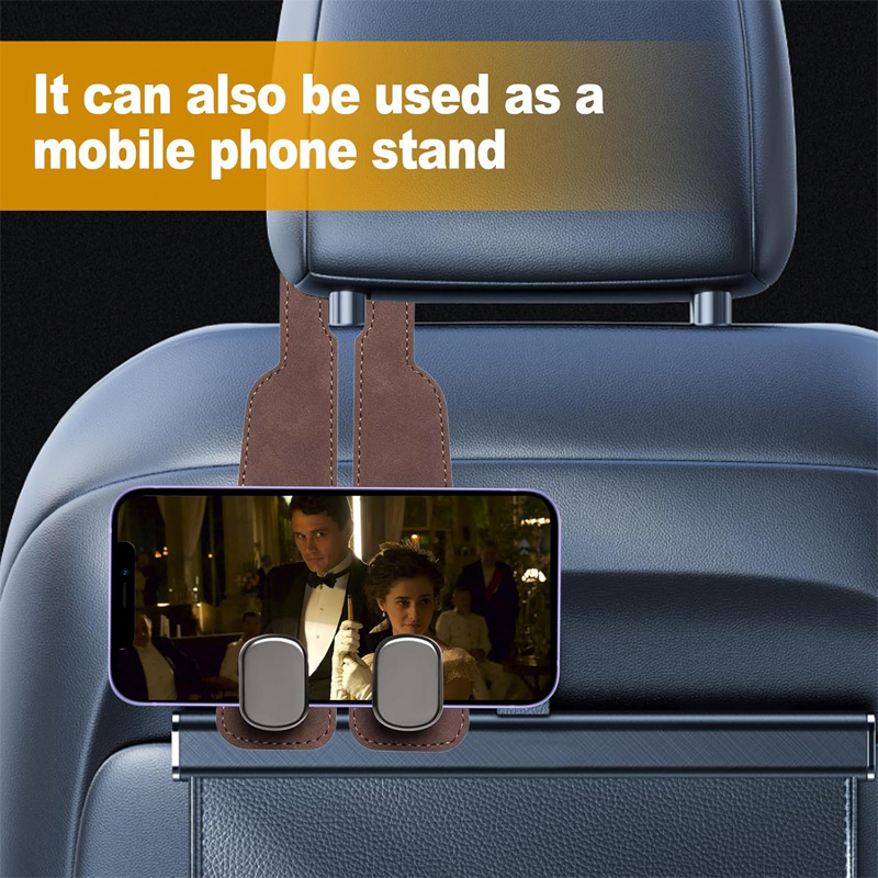 4pcs Car Seat Back Phone Holder Hook,Car Purse Hook Purse Hook For Car Seats Headrest Car Seat Hooks