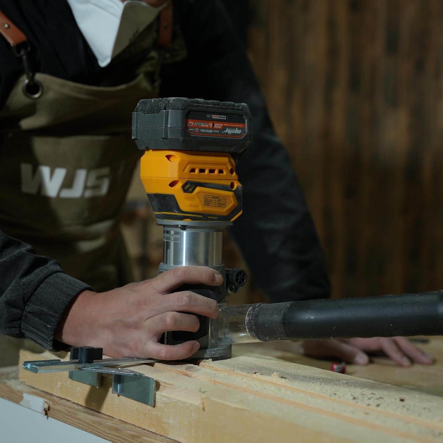 Cordless Compact Router, Brushless Palm Trimmer Route Compatible With 18V — image 4
