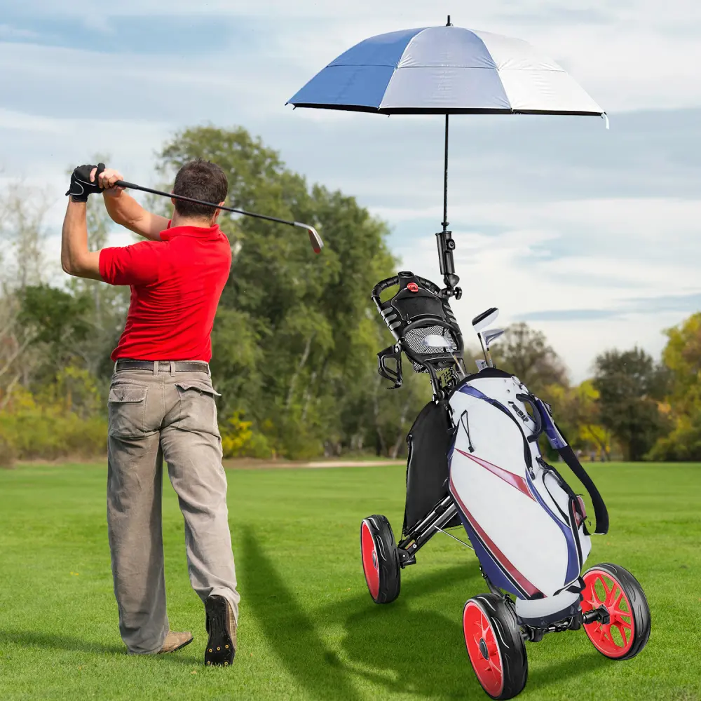 Foldable 4 Wheels Golf Trolley Supplies