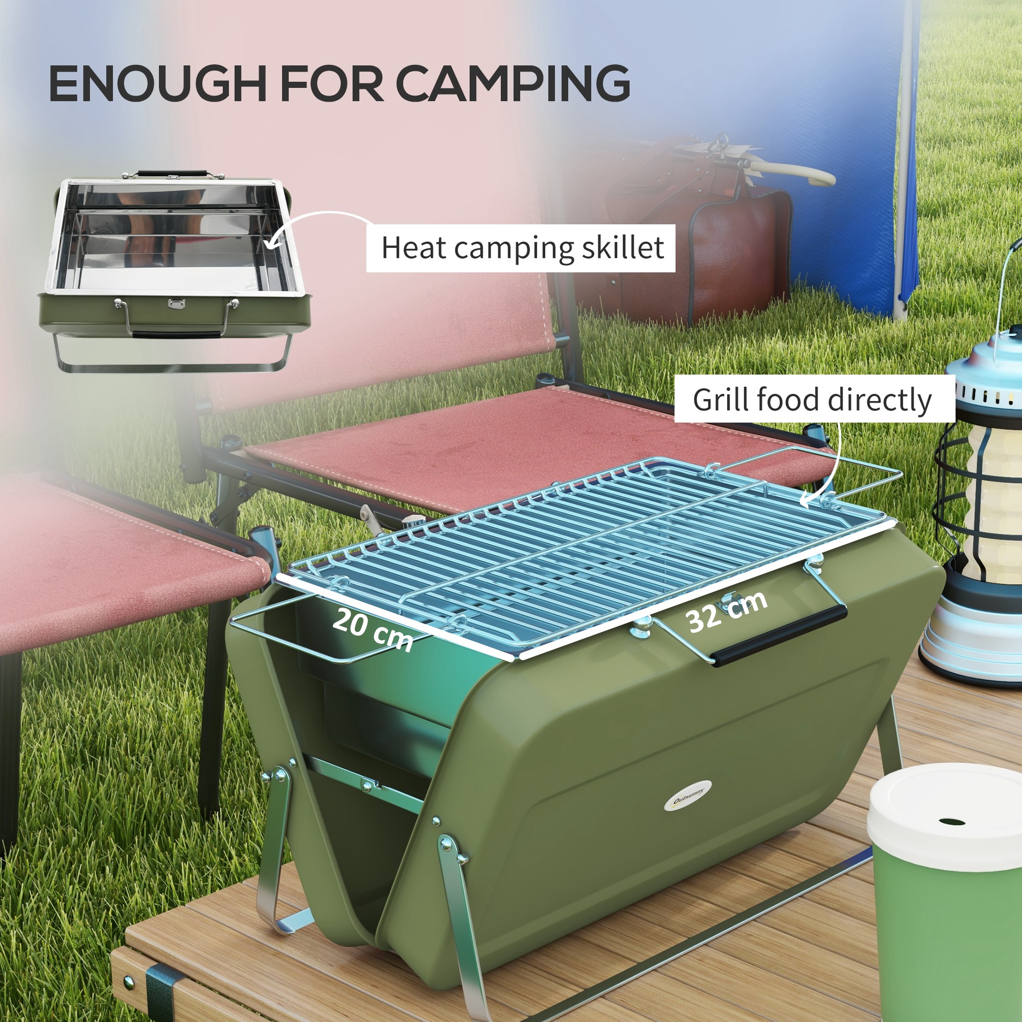 Metal Portable Barbecue Grill — image 7