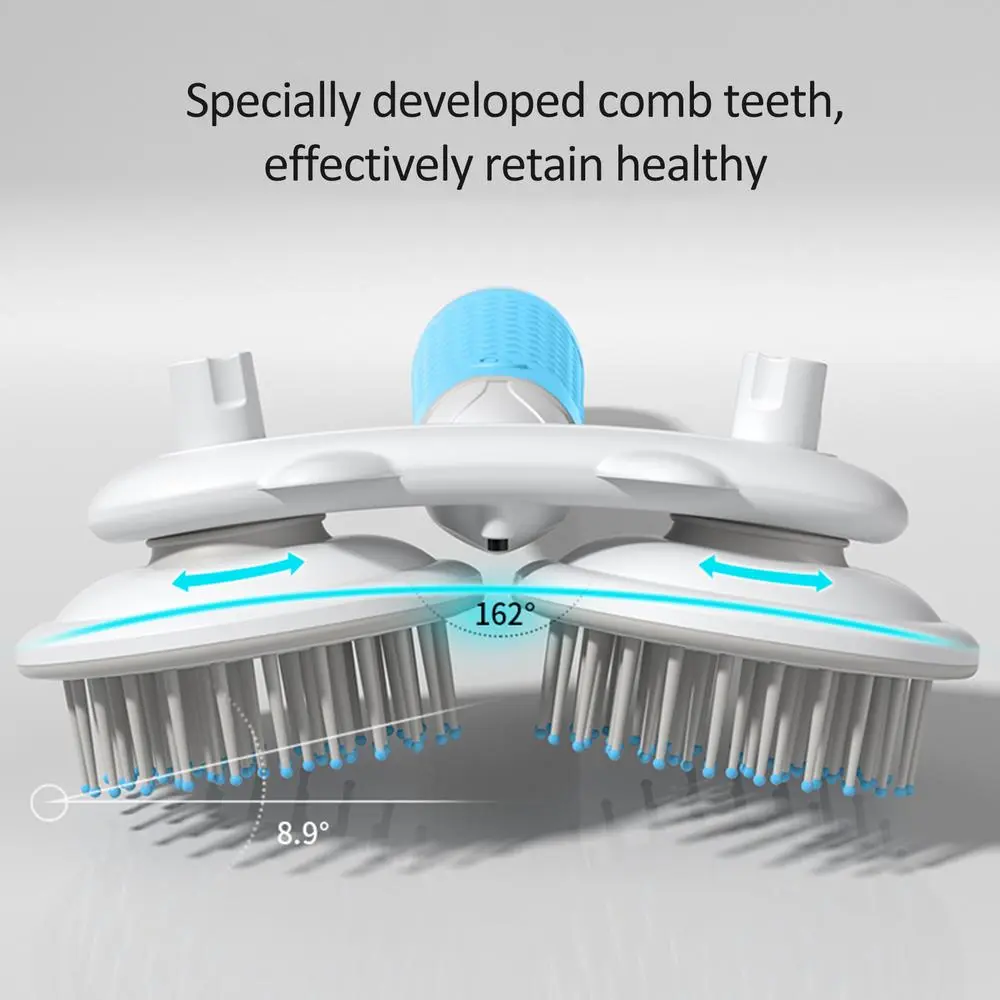 Pet Cat Brush Dog Slicker Brush Double-headed Negative Ion One-button Self Cleaning Dog Cat Hair Removal Pets Products – image 7