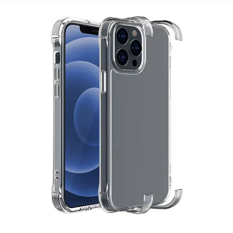 Invisible Bracket Mobile Phone Case Transparent Drop Resistant