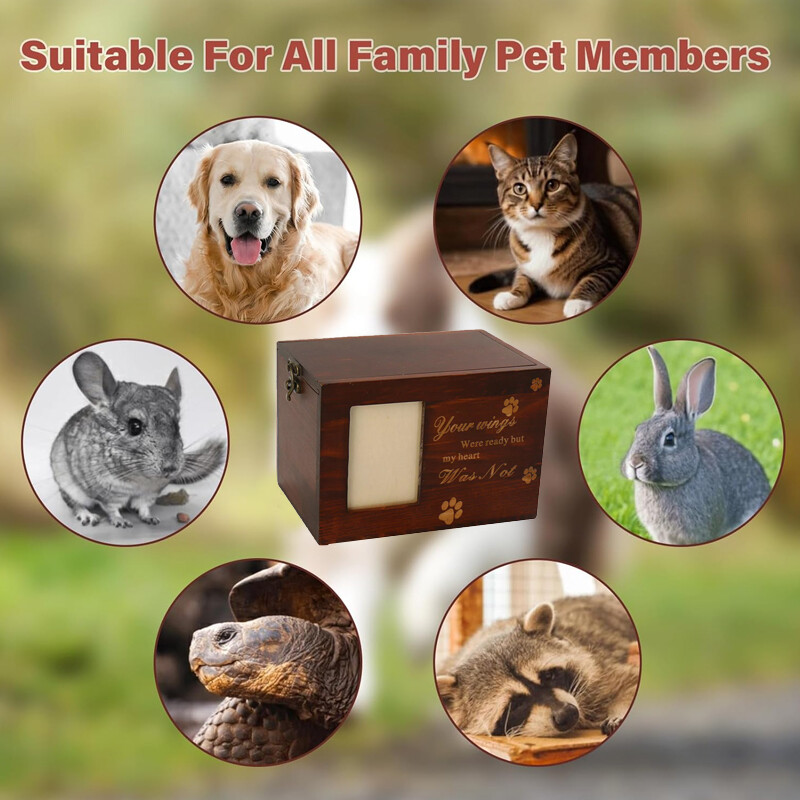 Pet Cremation Urn Ash Urns For Dogs Casket Wooden Box