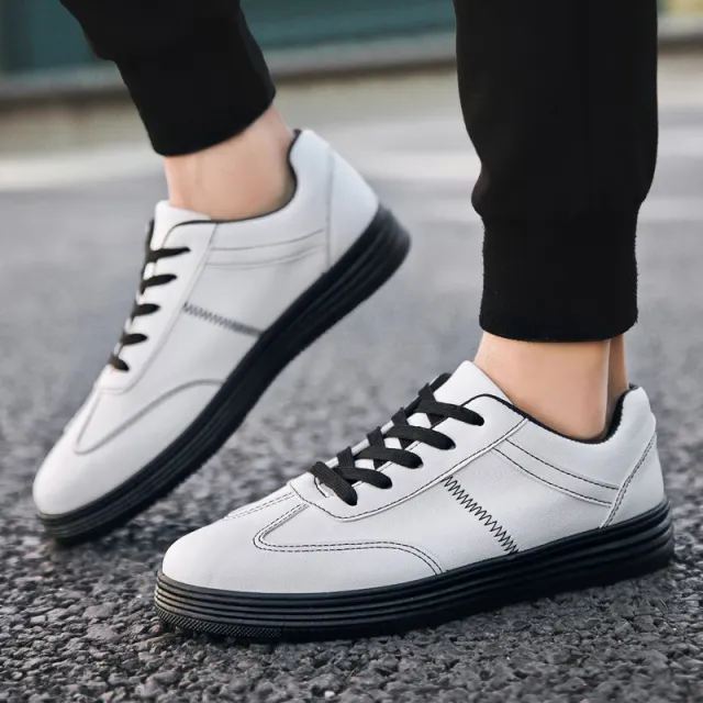 Filip Collection Designer lederen sneakers met anti slip zool Black - Shop at LoveMi
