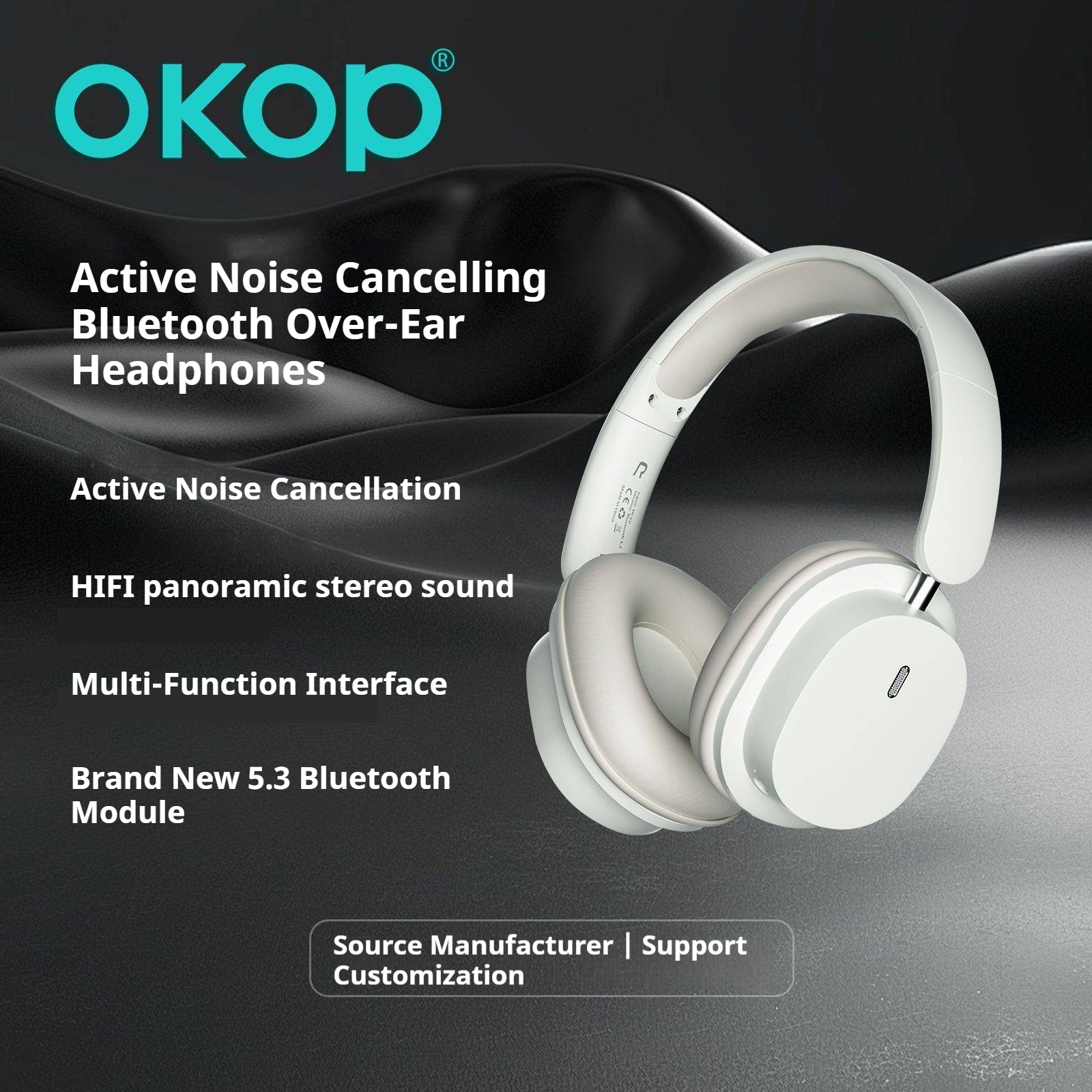 KP-H105 Best-Selling Over-Ear Bluetooth Headphones Sports-Ready Noise-Canceling Low-Latency Gaming Long Battery Life 4