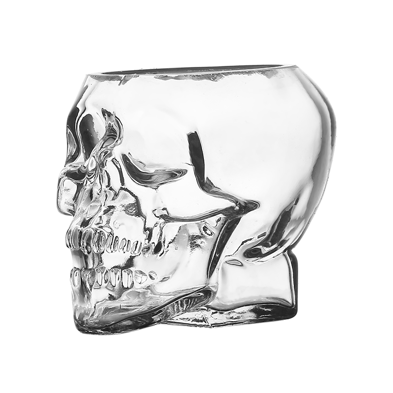 Title 1, Skull Wine Glass Halloween Special Shaped Perso...