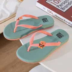Women's Versatile Fashion Outer Flat Sandals - Blue - View 1