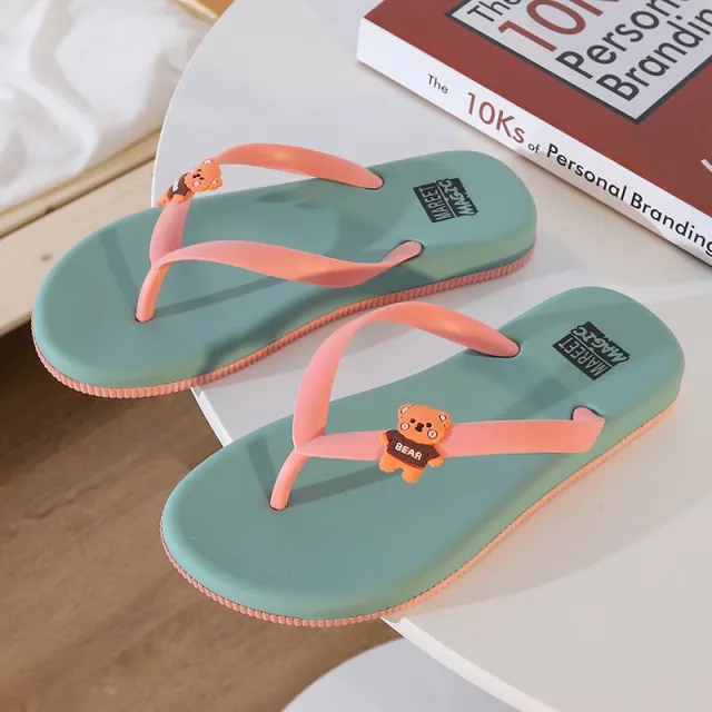 Women's Versatile Fashion Outer Flat Sandals Blue - Shop at LoveMi
