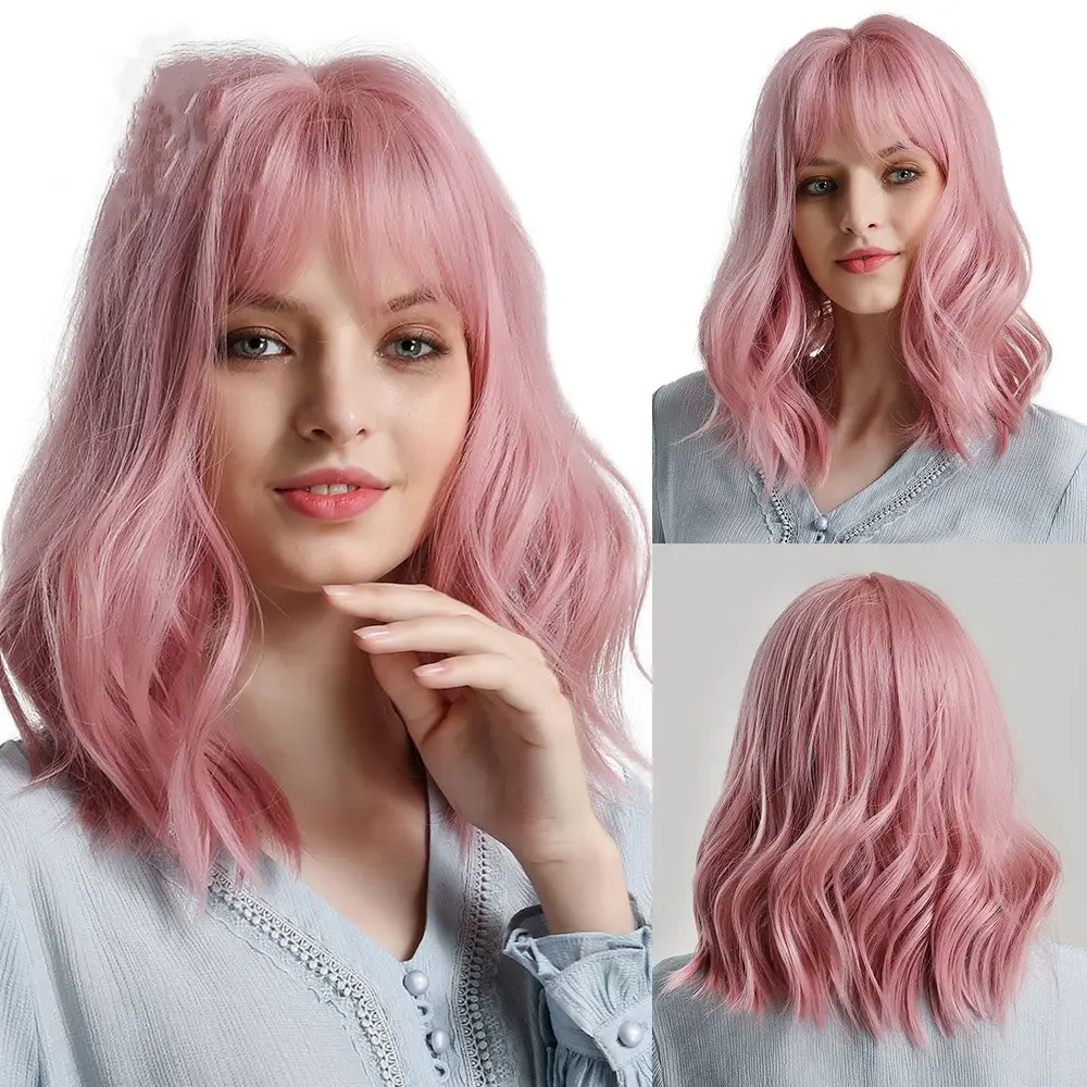 High-temperature Fiber Mechanism Wave Curly Hair Head