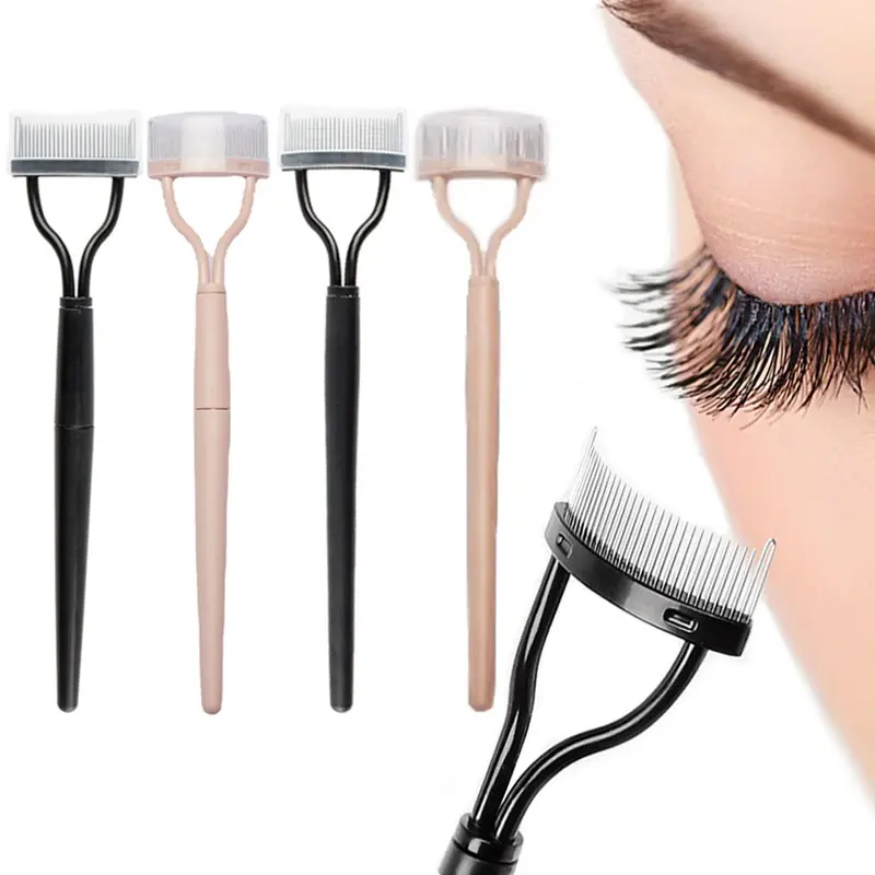Eyelash Separator Metal Teeth Foldable Curler Beauty