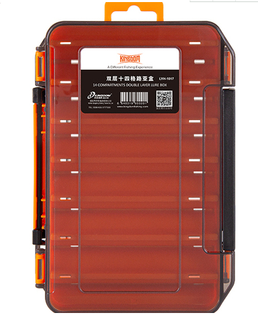 Многофункциональный двухслойный ящик для хранения приманок.