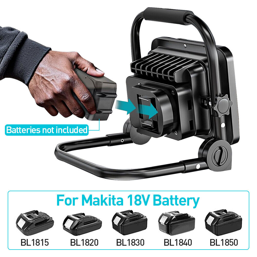 5 LED Work Light For 18V Battery Workshop Flashlight Torch Camping 48led — image 6