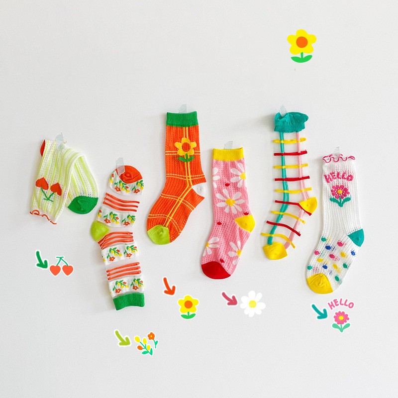 Illustration Wind Cass Socks Cotton