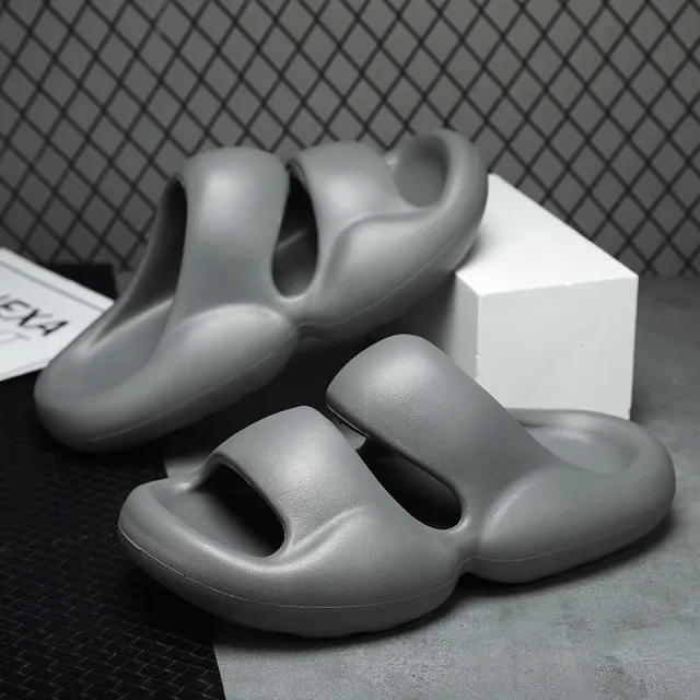 Outdoor Men And Women Solid Color Sandals Grey - Shop at LoveMi