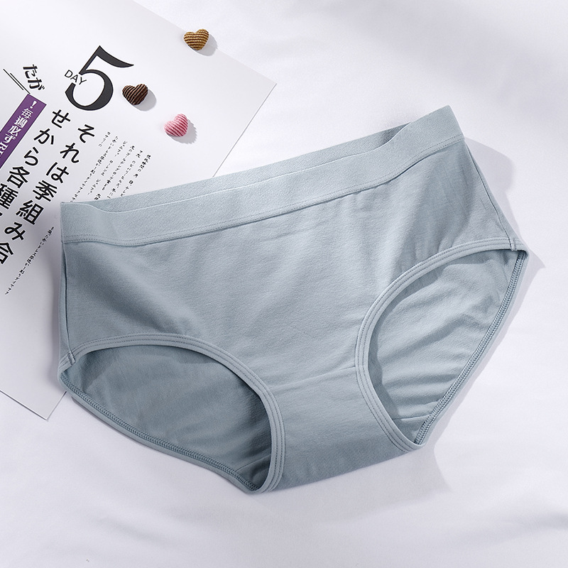 Title 5, Cotton Mid-waist Girls Cotton Underwear Simple ...