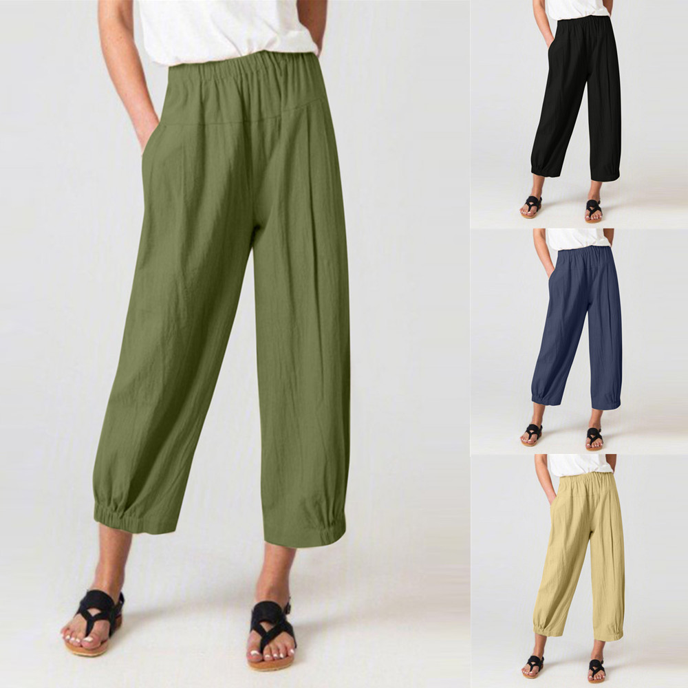 Title 3, Loose Harlan Pants High Waist Cotton And Linen ...