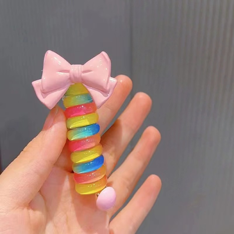 Cute Cartoon Colorful Hair Ring - Image 21