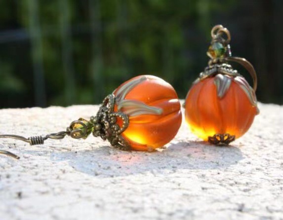 Simple Retro Personality Pumpkin Pearl Necklace