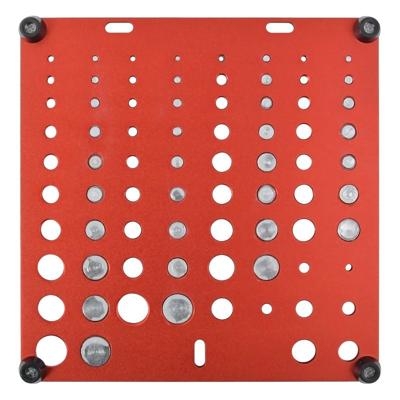 Nut And Bolt Thread Size Checker Metric & Inch 34 Identifier Gauge Board