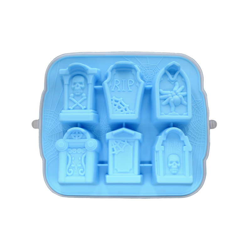 Title 6, Tombstone Silicone Ice Tray Halloween Cake Mold...