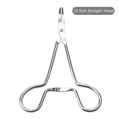 Pet Cat Dog Tweezers Hemostasis And Hair Removal Ear Cleaning Tweezers Needle Seat For Pet Hair Cleaning Ear Tweezers - 12.5Cm Straight Head Pliers - View 1