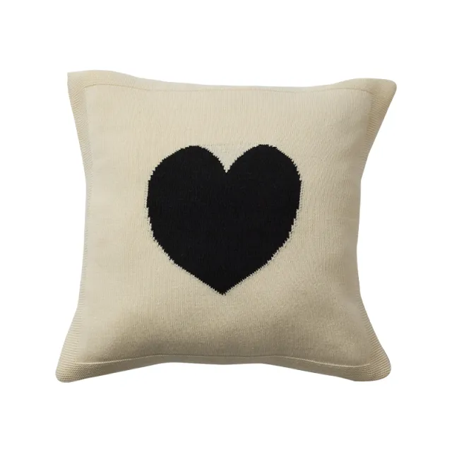 Cute Black And White Nordic Style Living Room Sofa Pillow Cushion With Core White - Shop at LoveMi