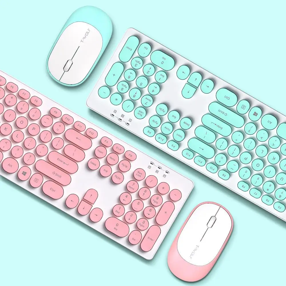 Wireless Set Keyboard and Mouse Office Notebook