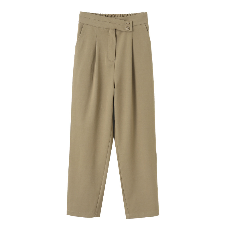 Title 7, Dames casual broek met rechte pijpen, enkelleng...