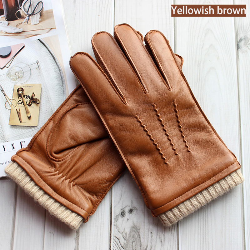 قفازات رجالية للدراجات مقاومة للرياح ومضادة للماء ودافئة مع شاشة تعمل باللمس