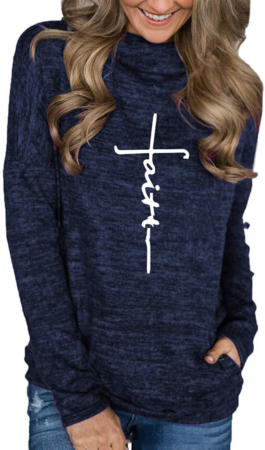 Navy blue printed cross