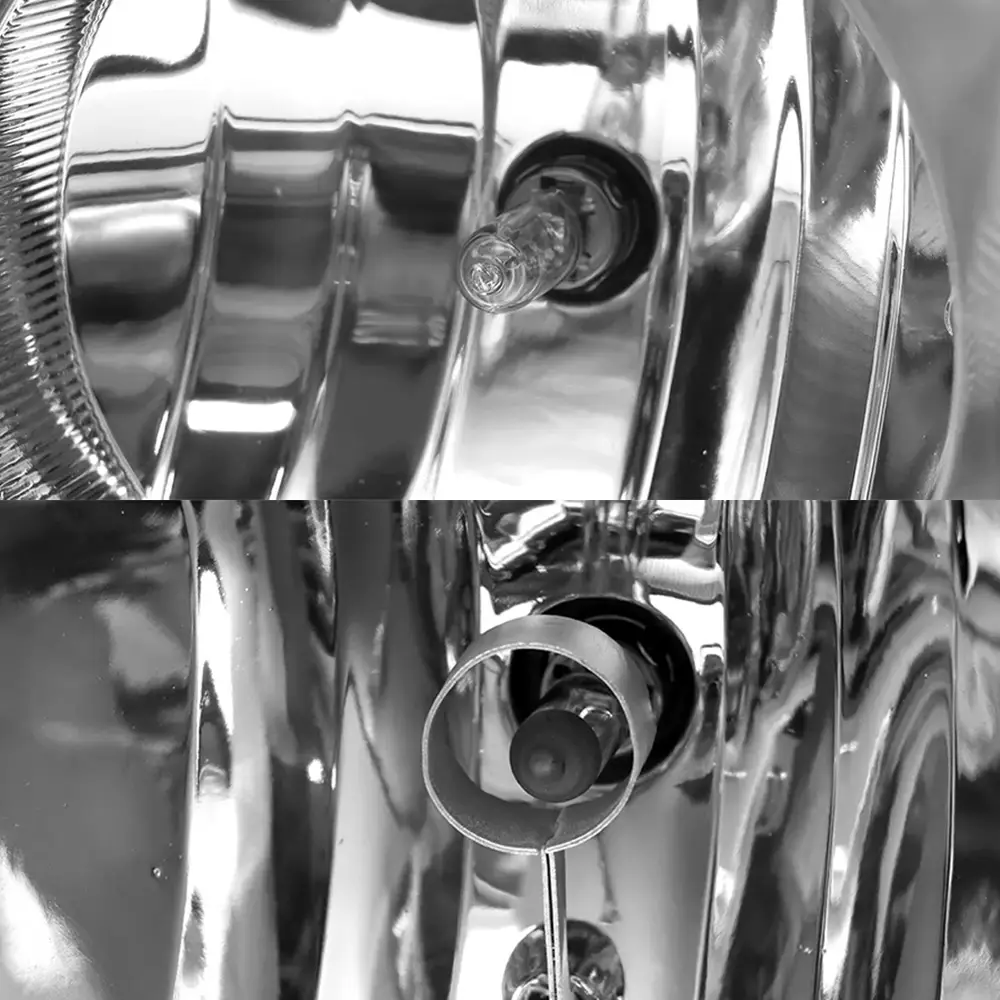 Pair Fit For Mack Granite GU713 Headlights Assembly Chrome