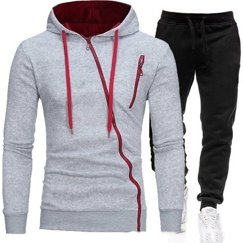 Outdoor Sweatshirt Sports Suit Oblique Zipper