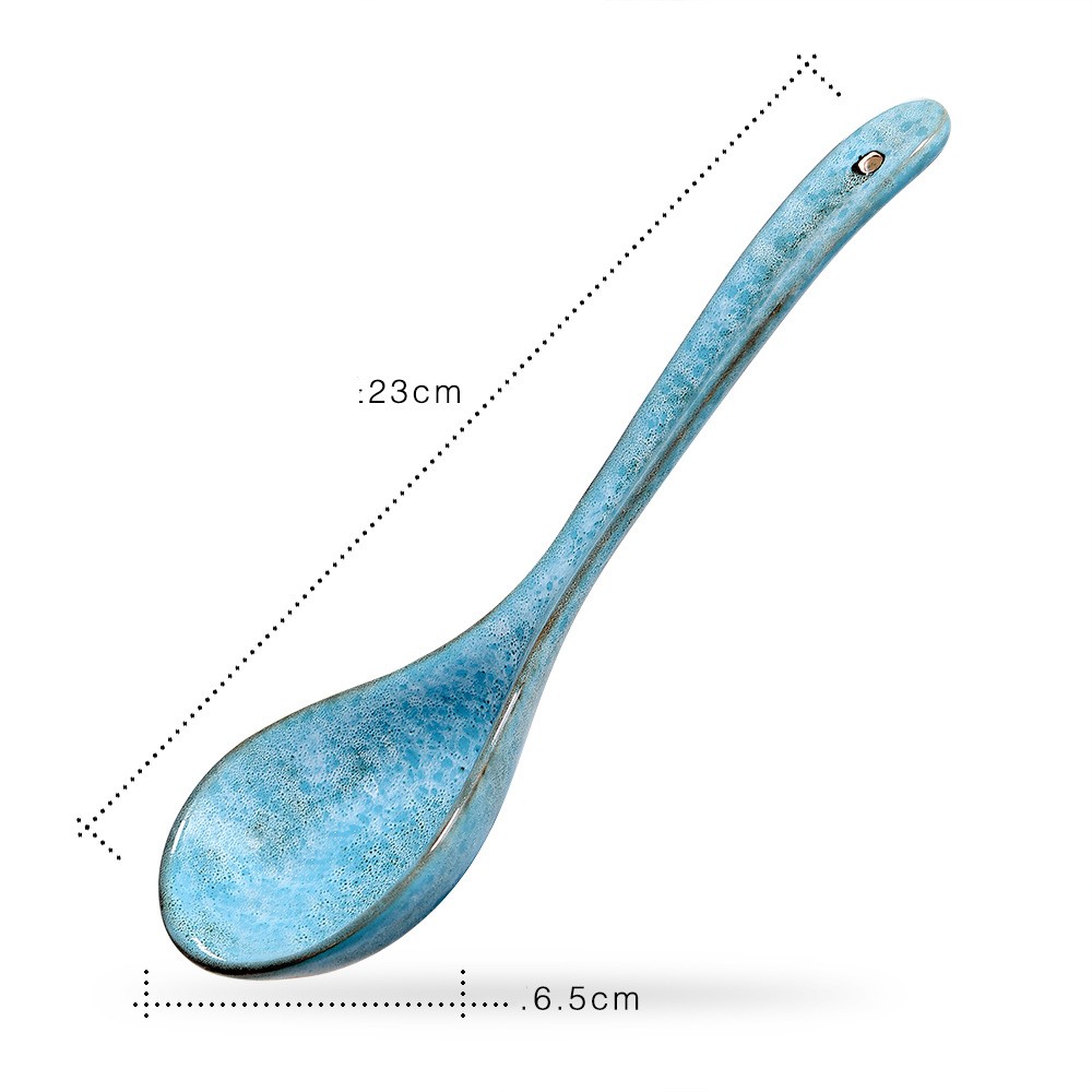 Title 1, Ceramic Long Handled Spoon Household