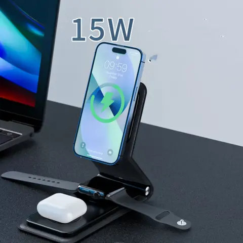 The New Wireless Charger 3-in-1 Folding