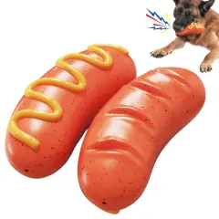 PPOKEl Dog Chew Toys Aggressive- Chaewers.Indestructible Dog Toy For Aggressive Chewer,Tough Chew Toys For Dogs Rubber Orange Plain - Orange - View 1