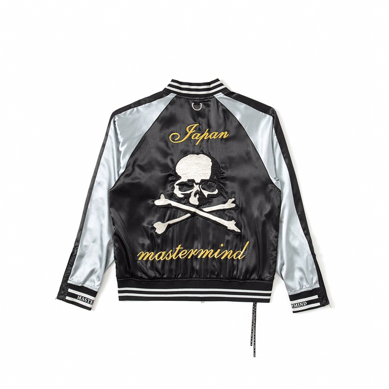 Title 5, Heavy Industry Embroidered Satin Baseball Jacket