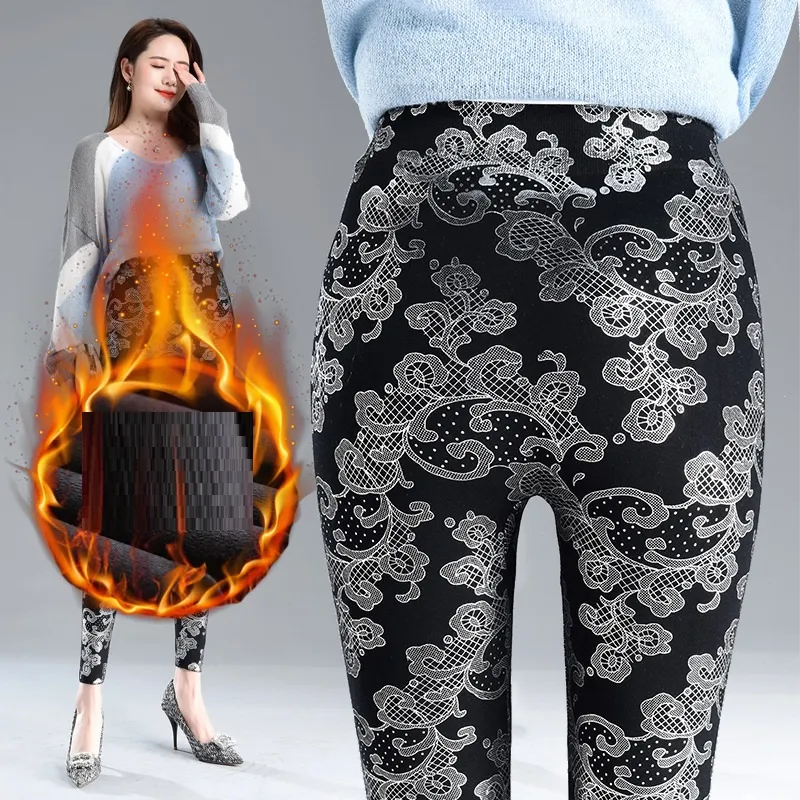 Autumn And Winter New Leggings For Women - Silvery Velvet