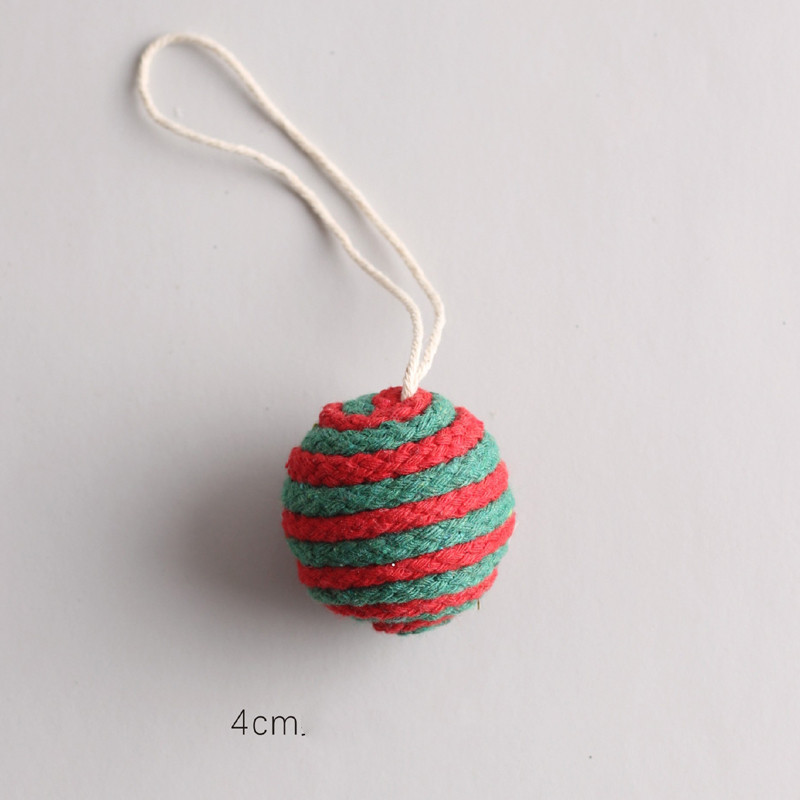 4cm red and green cotton threa