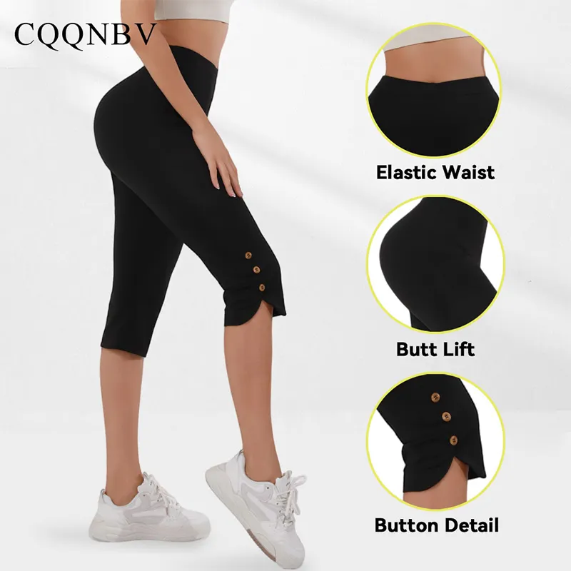 Women's High-waisted, Elastic, Waist-cinching, Tight-fitting Caprix Pants