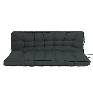 Outdoor Swing Cushions 55 Inch,Waterproof 4in  Thick Porch Swing Cushion Replacement With Backrest And Ties,Comfortable 2-3 Seat Pation Swing Pad For Backyard,Garden,Lawn,Outdoor F