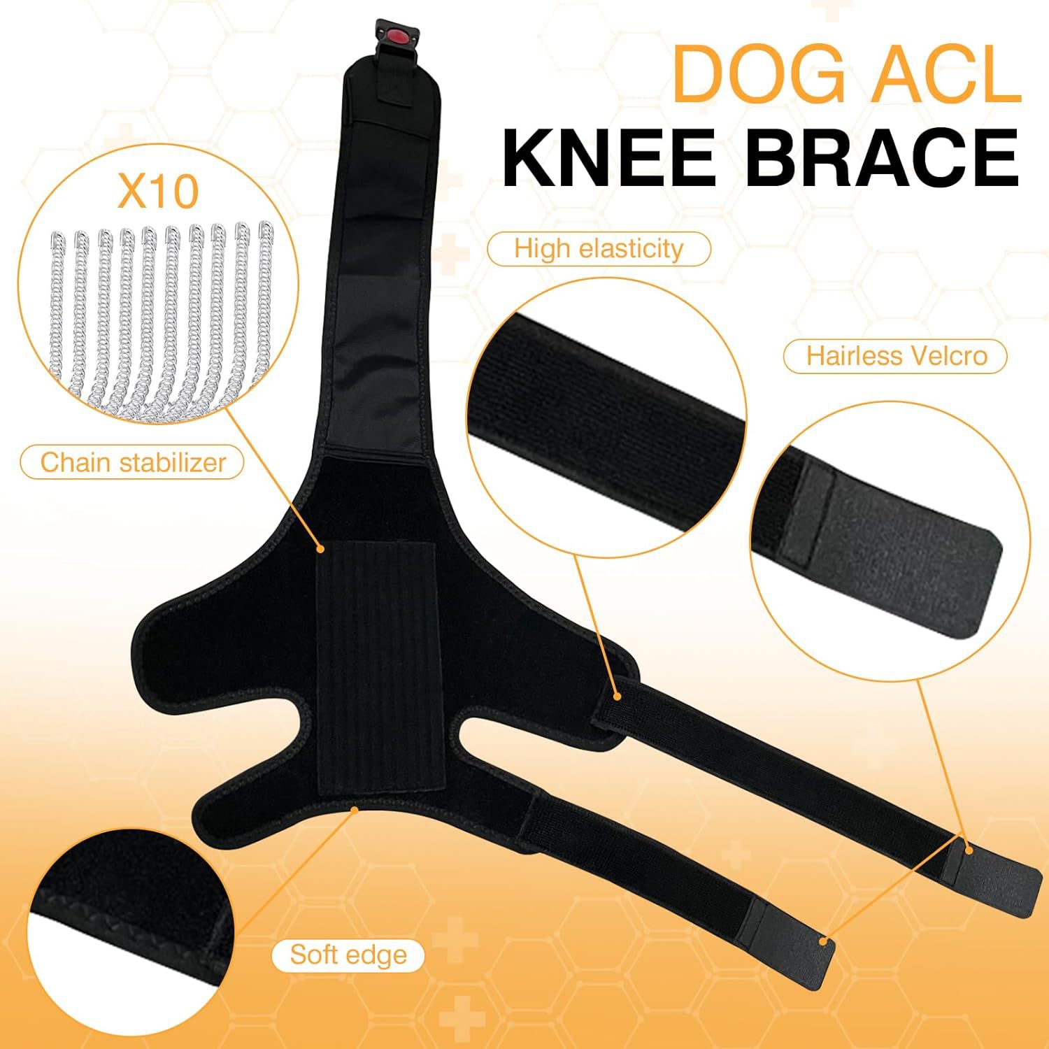 Title 4, Leg Protector For Dogs Knee Brace Auxiliary Bel...