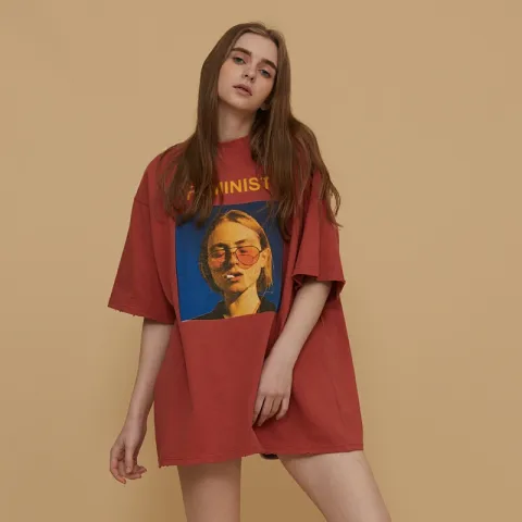 Summer Short Sleeves Loose Small T-shirt Women's Lower Body