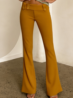 Women's American Retro High-Waisted Slimming Flared Casual Pants