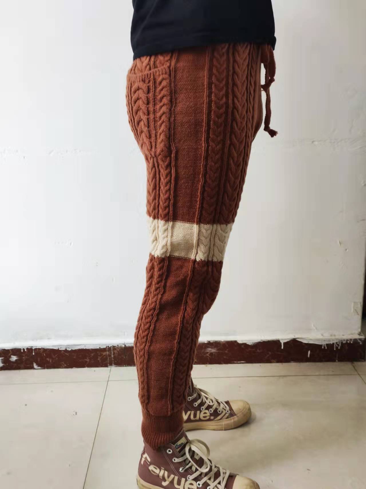 Knitted Trousers Europe And America Recreation