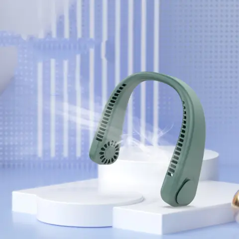 Portable and Rechargeable Lazy Neck Fan