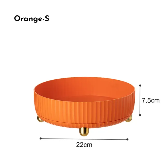 Makeup Perfume Organizer Tray 360 Degree Rotating Lazy Susan Skincare Lotion Organizer Spinning Cosmetics Storage For Dresser, Vanity, Bathroom Cou... Orange - Shop at LoveMi