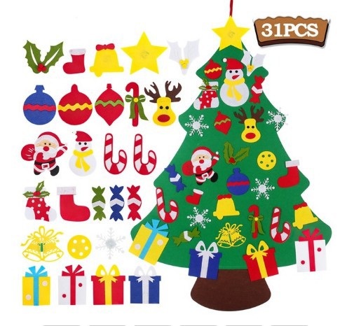 Children's Handmade Puzzle Pendant Christmas Tree – Style 1, 1PC