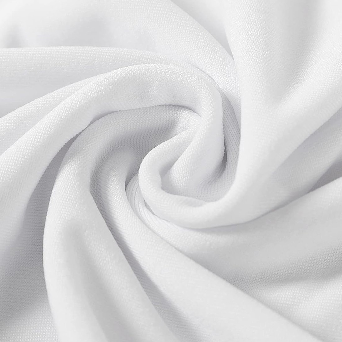 50PCS Stretch Spandex White Folding Chair Covers Gorgeous Formal Chairs — image 4